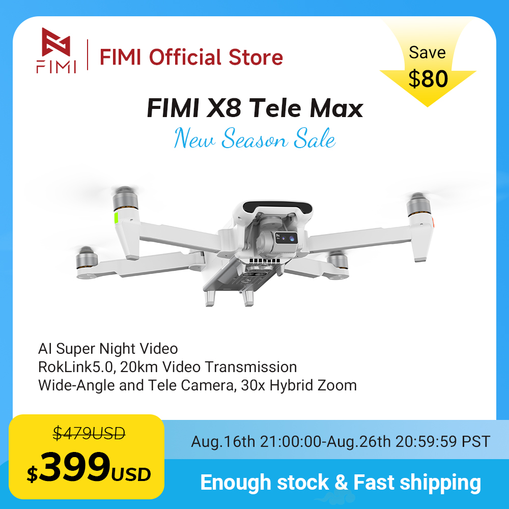 FIMI X8 Tele Max Drone 1/2-inc - Drone Thermal Imaging recensie en prijs